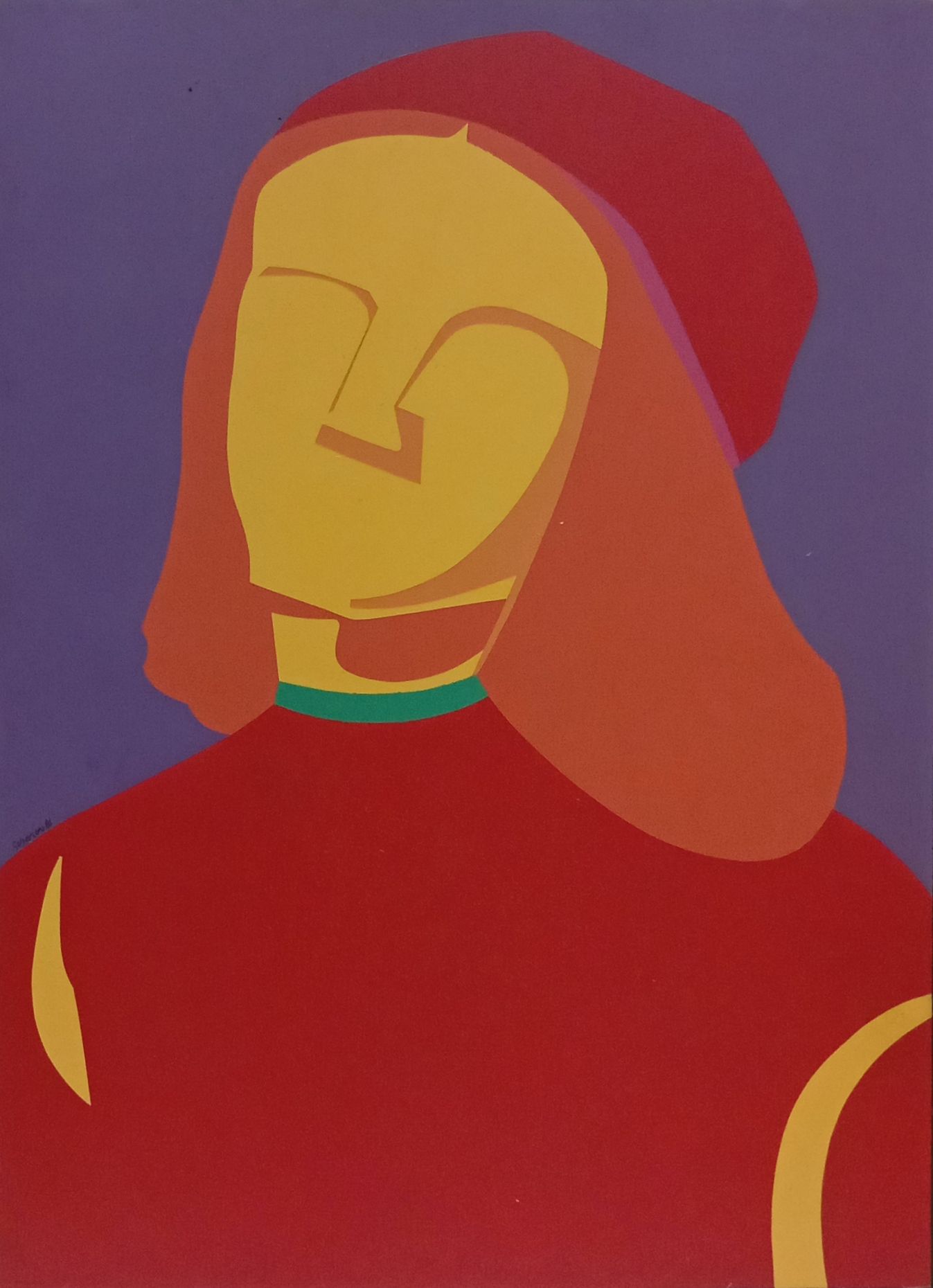 1984 Perugino 60,5x44 Acrílico sobre tablex